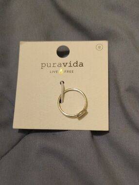 Pura Vida Silver Cowrie Shell Ring